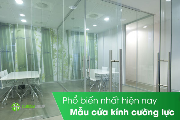 Mẫu cửa kính cường lực phổ biến nhất hiện nay